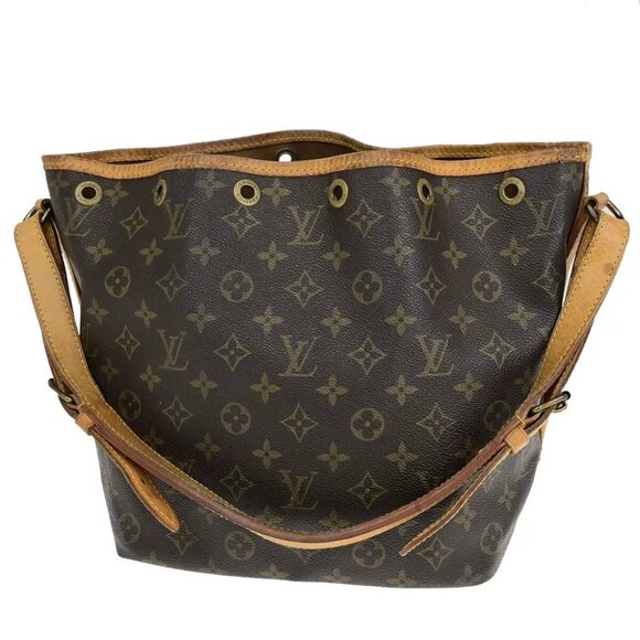 authenticity guaranteed LOUIS VUITTON Petit Noe Drawstring Shoulder Bag Monogr - Picture 1 of 16